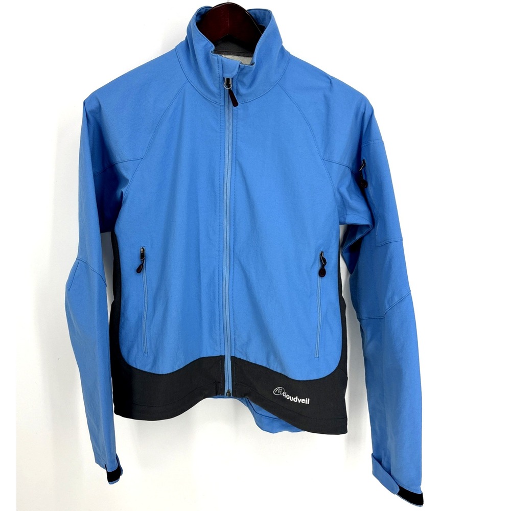 Cloudveil Women's Cyclone Soft Shell Plus Serendipity Jacket Small Blue Full Zip